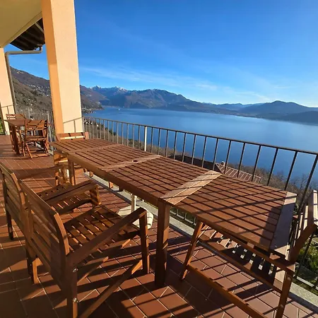 アパート Maggiore - Traumbalkon Mit Seeblick & Pool Und 2 Sz *