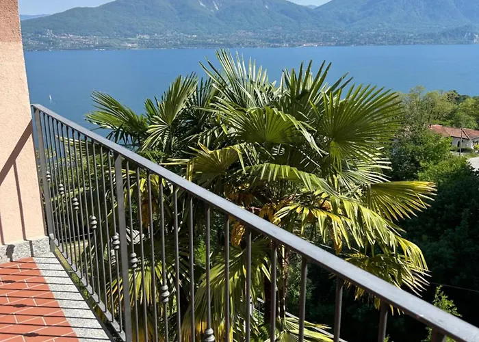 Maggiore - Traumbalkon Mit Seeblick & Pool Und 2 Sz Apartament *