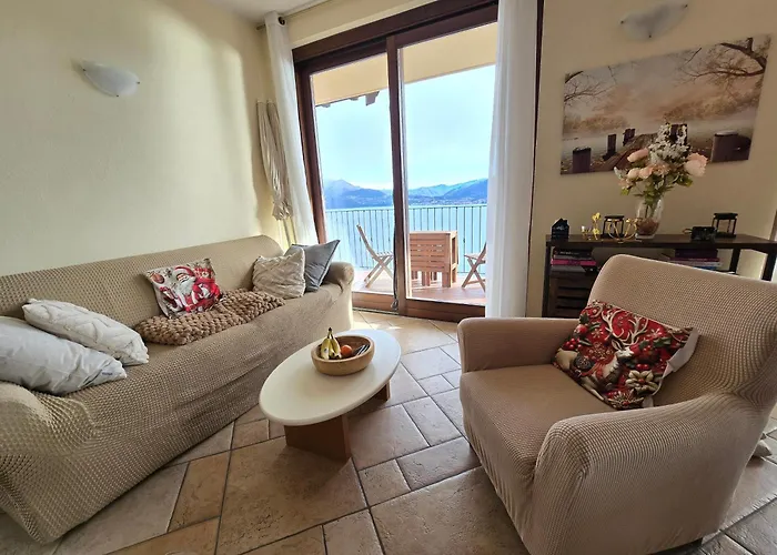 Maggiore - Traumbalkon Mit Seeblick & Pool Und 2 Sz